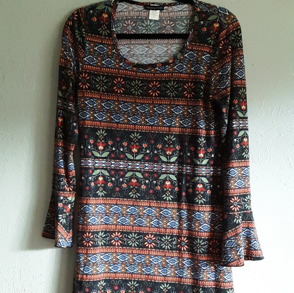 Boho Stretchy Bell Cuff Dress
